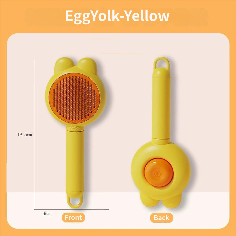 Pet Deshedding Brush for Dogs & Cats – Auto Clean Grooming Tool, Professional Hair Remover Comb